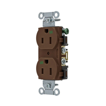 HUBBELL BR15WR WTR RES COM GRD 15A 125V 5-15R BR