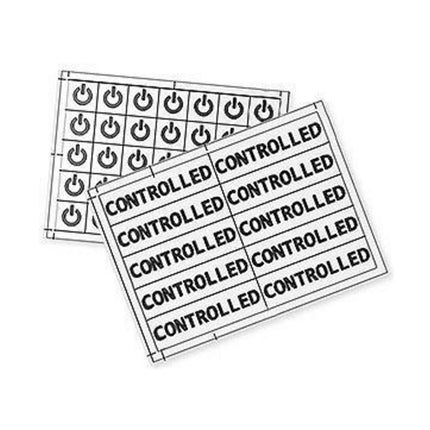 HUBBELL CL60 LABELS FOR CONTROLLED RCPT 60PK