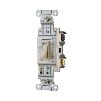 HUBBELL CSB320LAF SWITCH 3W 20A 120/277V B+S LA FRAME