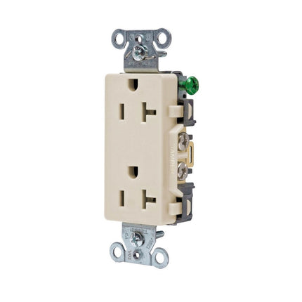 HUBBELL DR20LA DECO RCPT COMM GRD 20A 125V 5-20R LA
