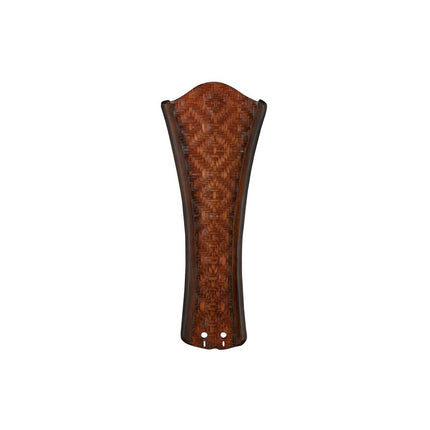 22" CONCAVE CARVED BLADE W/WOVEN BAMBOO: WALNUT - SET