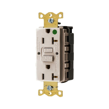 HUBBELL GFRST83SNAPLA 20A COMM HG SELF TEST SNAP GFR LT ALMOND