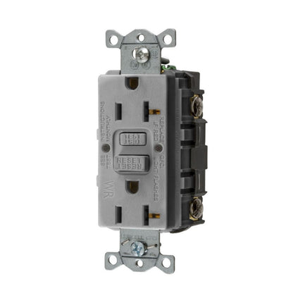 HUBBELL GFWRST20GY 20A COMM SELF TEST WR GFR GRAY