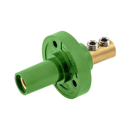 HUBBELL HBL15FRGN SINGLE POLE SER 15 RECEP DBLSET SCR GN