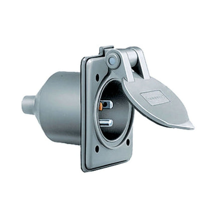HUBBELL HBL61CM64 MARINE HULL INLET 15A 125V 5-15P GY