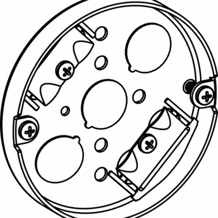 1/2" DEEP, 4" PANCAKE BOX WITH NM CLAMP