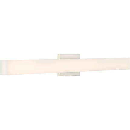 Jess - 36" LED Vanity with White Acrylic - Brushed Nickel Finish