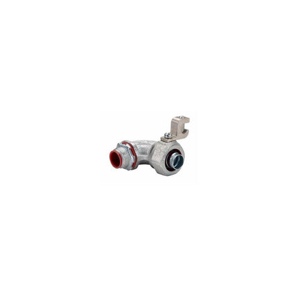 90° Insulated Liquidtight Connector with Grounding Lug