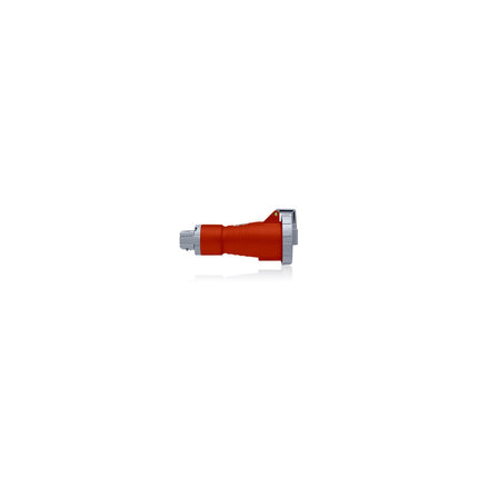 30 Amp, 277/480 Volt 3-Phase WYE, 4P, 5W, North American Pin & Sleeve Connector, Industrial Grade, IP67, Watertight - RED