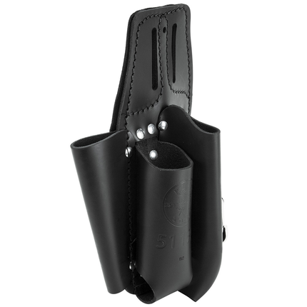 Black Leather Tool Pouch for Belts