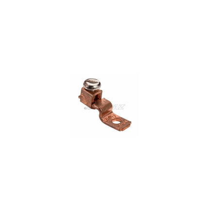 Single Hole, Offset Tang, Copper Solderless Lugs - 600 Amp Rating