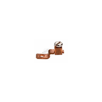 Single Hole, Offset Tang, Copper Solderless Lugs - 600 Amp Rating