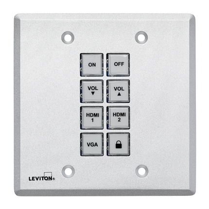8-Button Control Panel Wallplate