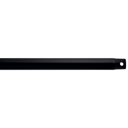 Dual Threaded 12" Downrod Satin Black