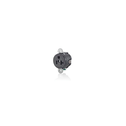 LEVITON 5558-SS EB REC SGL SHRT STRAP 2PO3WI5-20R20A125V