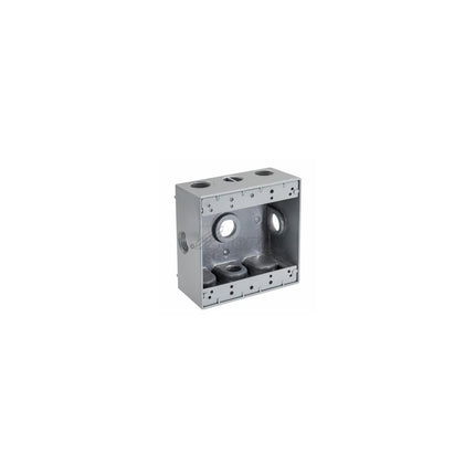 3/4" 6 Hole Double Gang Weatherproof Box