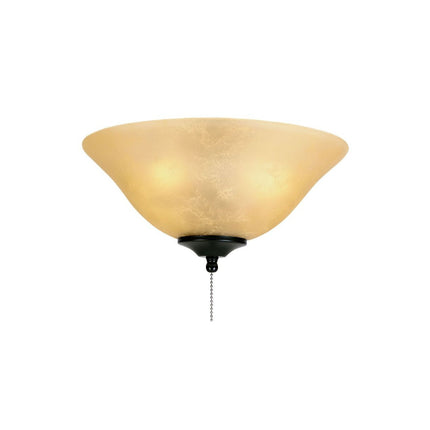 13 inch Glass Bowl - Amber