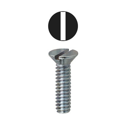 Item # 632, (632) Slotted Flat Head Machine Screw Kit