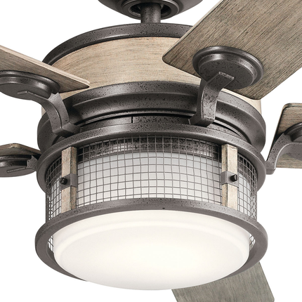 Ahrendale LED 60" Fan in Anvil Iron