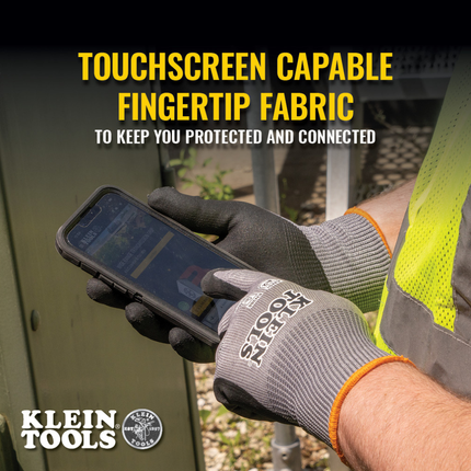 Knit Dipped Gloves, Cut Level A2, Touchscreen, Medium, 2-Pair