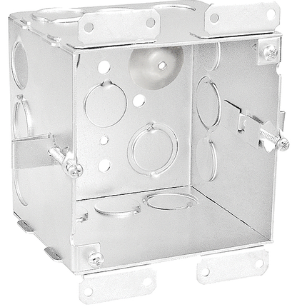 52171-OW - Four Square Cut In Old Work Junction Box 2-1/8" Deep, 25 Pak