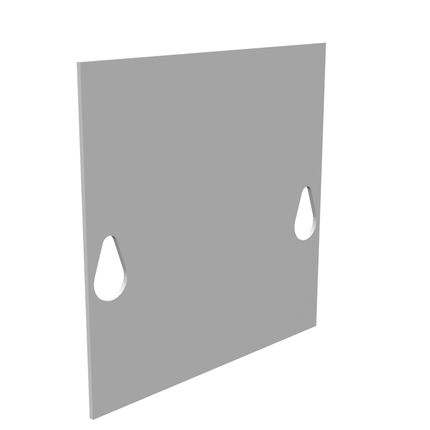 Front Cover Type 1 4X4 Screw Cover ANSI 61 Gray Steel