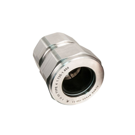 MC Cable Connector, SS, 3/4" NPT, range over jacket 1.080 - 1.205, range over armor .970 - 1.125