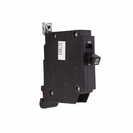 Eaton CH thermal magnetic circuit breaker,Ground fault circuit breaker,5 mA Ground fault,20 A,10 kAIC,Single-pole,120/240 V,#14-8 AWG,CHB,CH Loadcenters