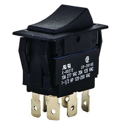 Rocker Switch Maintained DPDT On-On