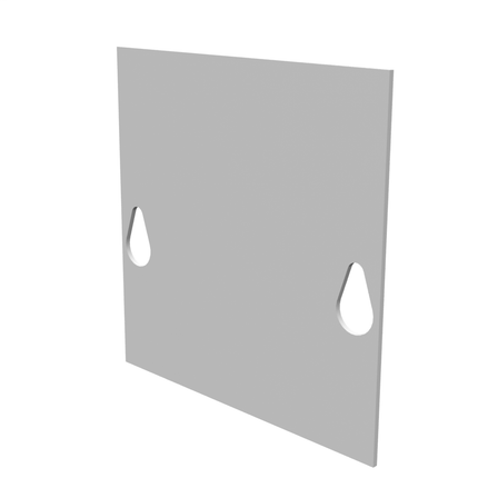 Front Cover Type 1 4X4 Screw Cover ANSI 61 Gray Steel