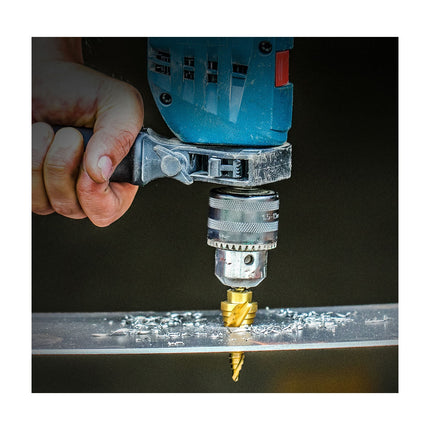 Spiral Step Bit, #1, 1/8" - 1/2"
