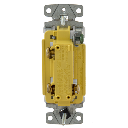 tradeSELECT® Decorator Rocker Switch, Illuminated Three Way 15A Push Back and Side