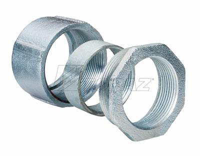 3-1/2" 3 Piece Rigid Malleable Iron Couplings