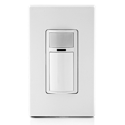 Decora Occupancy Motion Sensor Light Switch, Auto-On, 5A, Residential Grade, Single Pole or 3-Way
