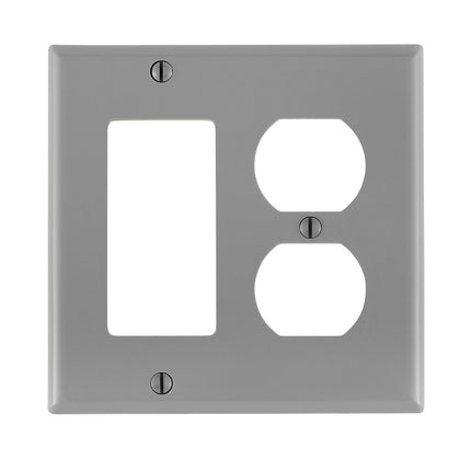 LEVITON 80746-GY GY WP 2G 1DUP 1DECO NYLON