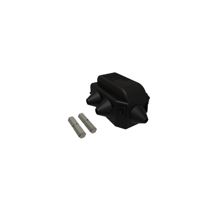Aluminum Parallel Tap Connector Kit, Dual Rated, Main Conductor Range 250-1/0, Tap Range 250-6, Tin Plated, UL, CSA, With De-Ox, Includes Cover