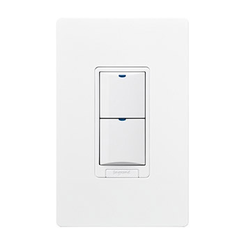 Wattstopper® Low Voltage Switch, 2-Button with LED, Black