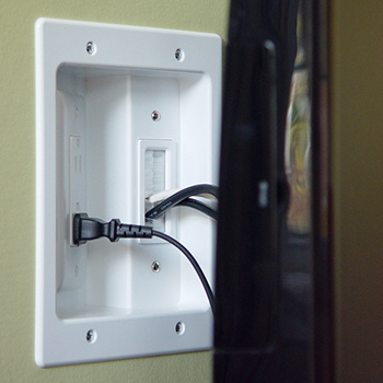 In-Wall TV Connection Kit White