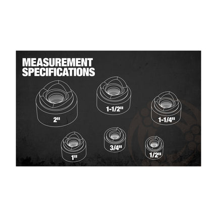 63159901 - Max Punch® XD Knockout - 1/2" - 2" Set