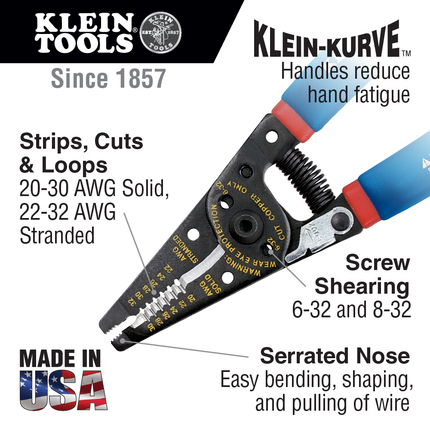 Klein-Kurve® Wire Stripper and Cutter