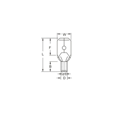 Non-Insulated Double Crimp Male Disconnects 22-16 Wire, .032 x .250 Tab