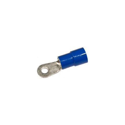 Nylon Insulated Ring Terminals - 6AWG Wire, 3/8" Stud
