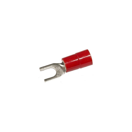 Nylon Insulated Fork/Spade Terminals - 6 Awg Wire, 5/16" Stud