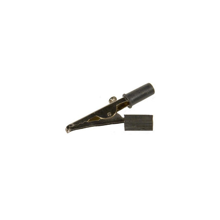 Alligator Test Clips Molded Handle Black Screw Type 2"-1/4"