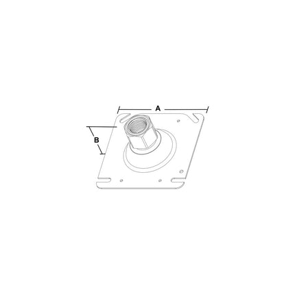Swivel Pendant - Malleable Square Fixture Hanger