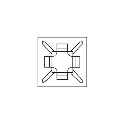 Self-Adhesive Tie Mounts 3/4" x 3/4"