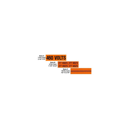 Voltage Markers (1) 230V (5 Pack)