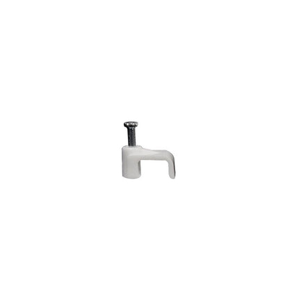 Plastic Cable Clips Flat 1 Nail for 12/2 & 14/2 NM Cable & UF