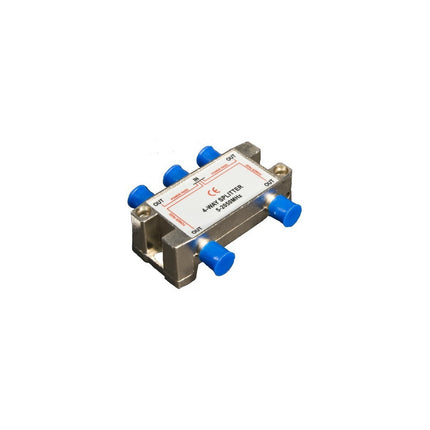 4 Way Splitters with Ground Block Satellite 5-2050Mhz