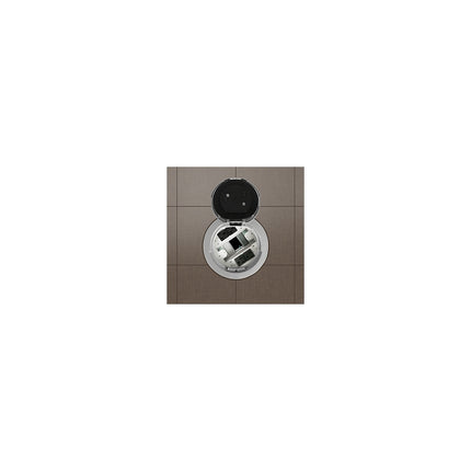 6AT Prewired Evolution™ Poke Thru Device, Flush Style Cover, Aluminum